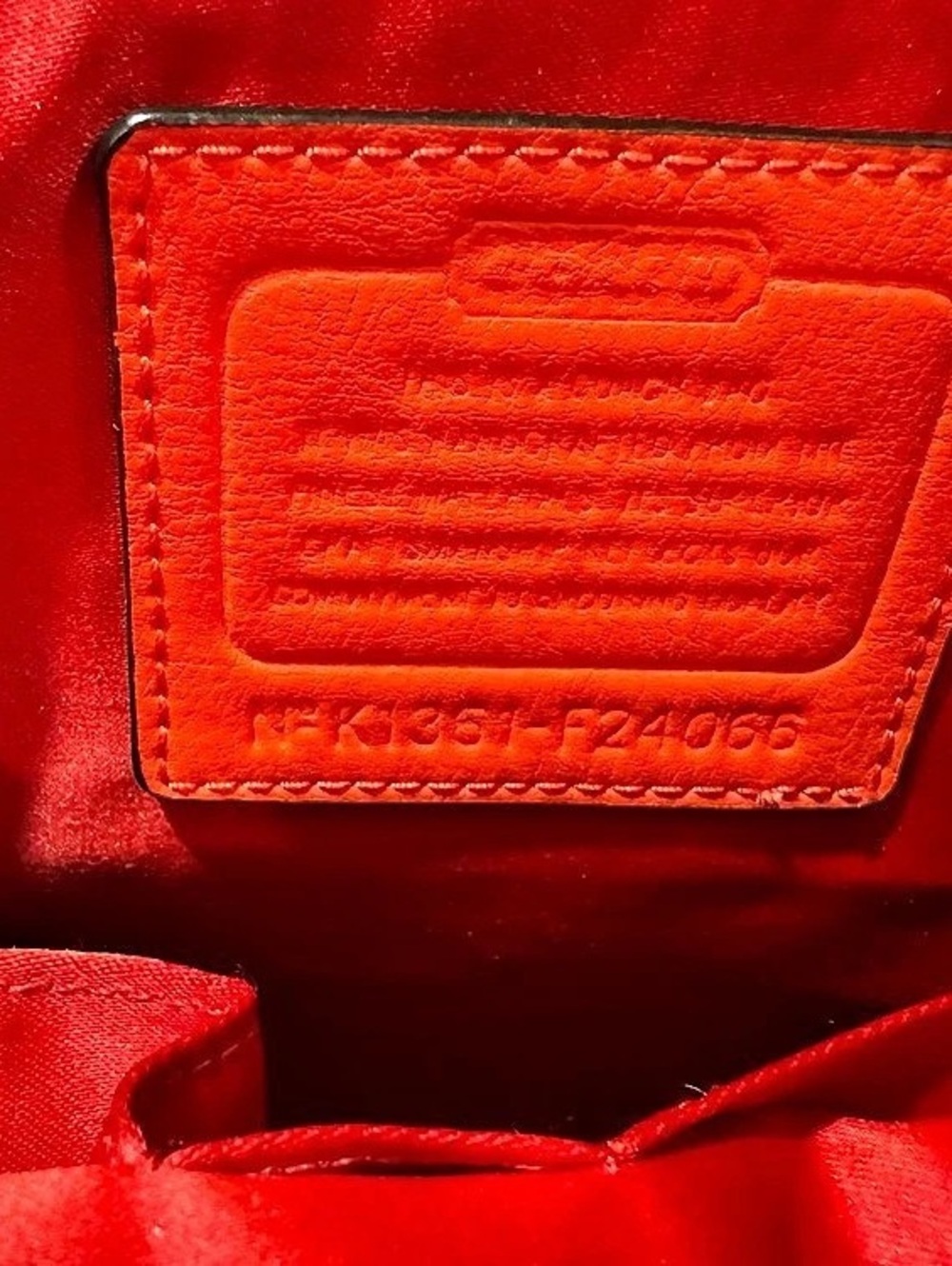 Coach Signature Canvas Tote in Brown & Orange - Picture 8 of 10